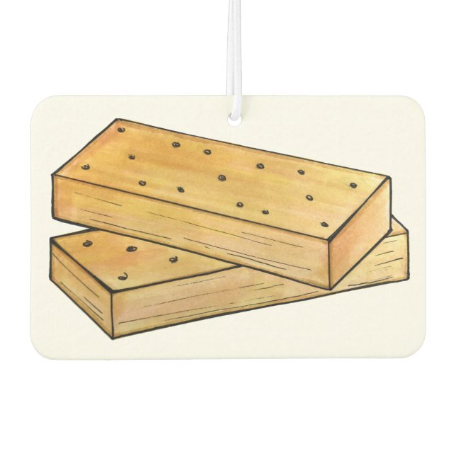 Scottish Shortbread Biscuits Cookies British Food Air Freshener (Front)