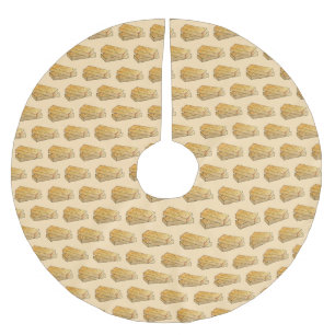 Scottish Shortbread Tea Biscuits UK British Food Brushed Polyester Tree Skirt