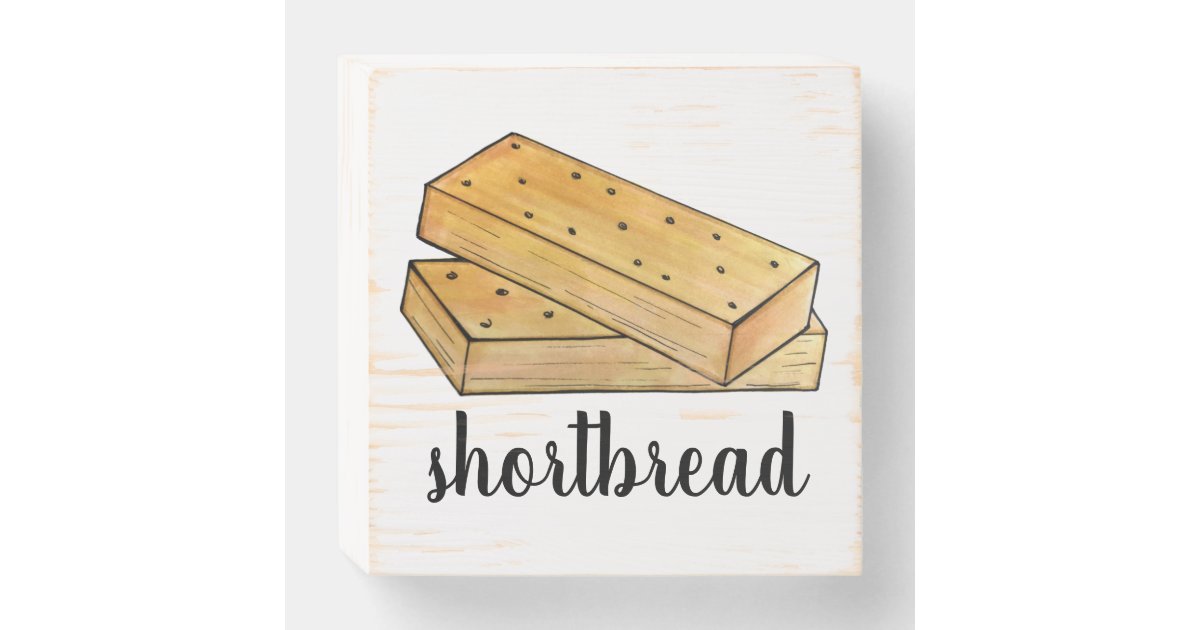 Scottish Shortbread Tea Biscuits Uk British Food Wooden Box Sign Zazzle Com