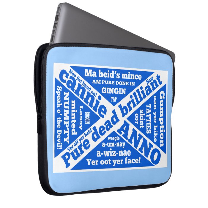 Scottish slang and jargon St Andrews's Cross flag Laptop Computer Sleeve