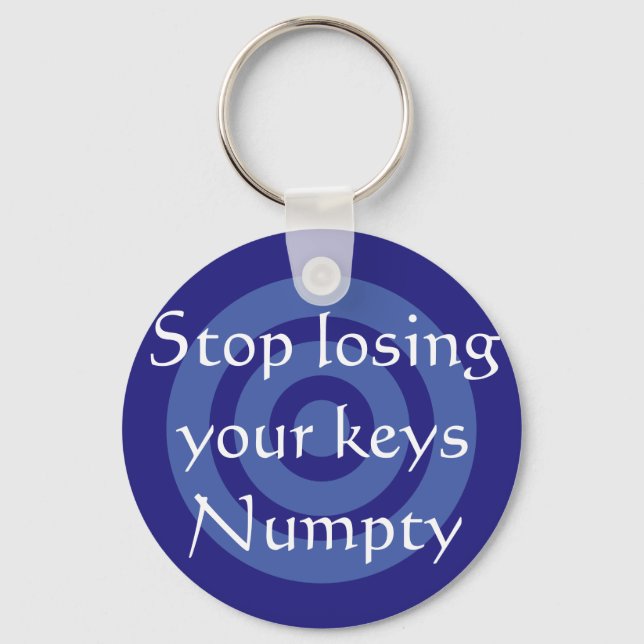 Scottish Slang Numpty Keychain (Front)