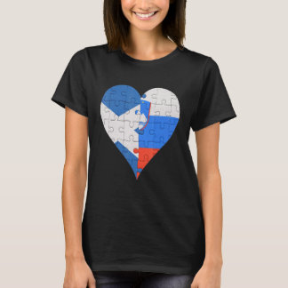 Scottish Slovenian Flag Heart T-Shirt