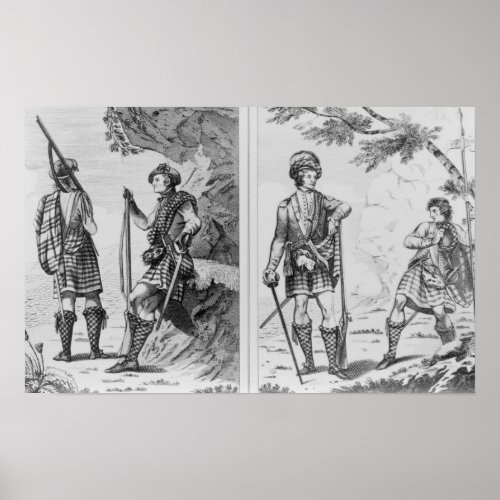 Scottish Soldiers of the Highlands and Poster