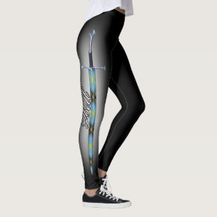 Scottish Steel Clan Bell Tartan Sword Leggings