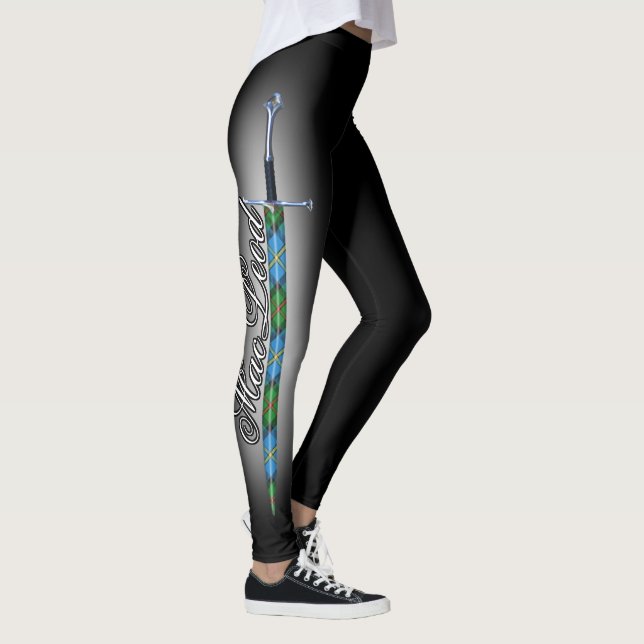 Scottish Steel Clan MacLeod of Harris Tartan Sword Leggings (Right)