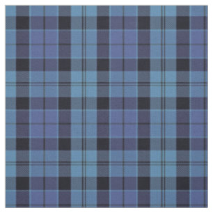Scottish Strathclyde Blue and Black Tartan Plaid Fabric