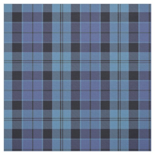 Scottish Strathclyde Blue and Black Tartan Plaid Fabric