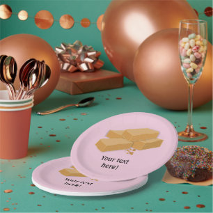 Scottish tablet - traditional treat from Scotland Paper Plates