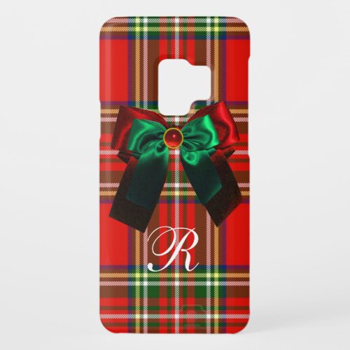 SCOTTISH TARTAN AND RED GREEN BOWS CHRISTMAS PARTY Case_Mate SAMSUNG GALAXY S9 CASE