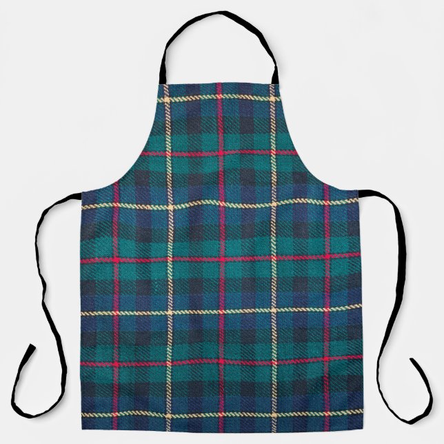 Scottish tartan background a checked plaid weave p apron (Front)