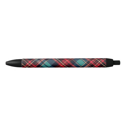 Scottish Tartan Black Ink Pen