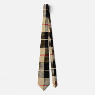 Scottish Tartan Checkered Plaid Pattern Neck Tie