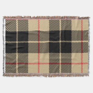  Scottish Tartan Checkered Plaid Pattern  Throw Blanket