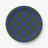 Scottish Tartan Clan Paid Patterned Paper Plate