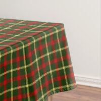 Scottish Tartan Clan Plaid Patterned Tablecloth