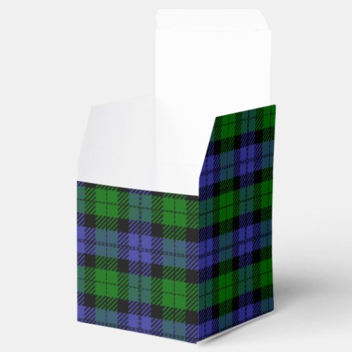 Scottish tartan favor boxes