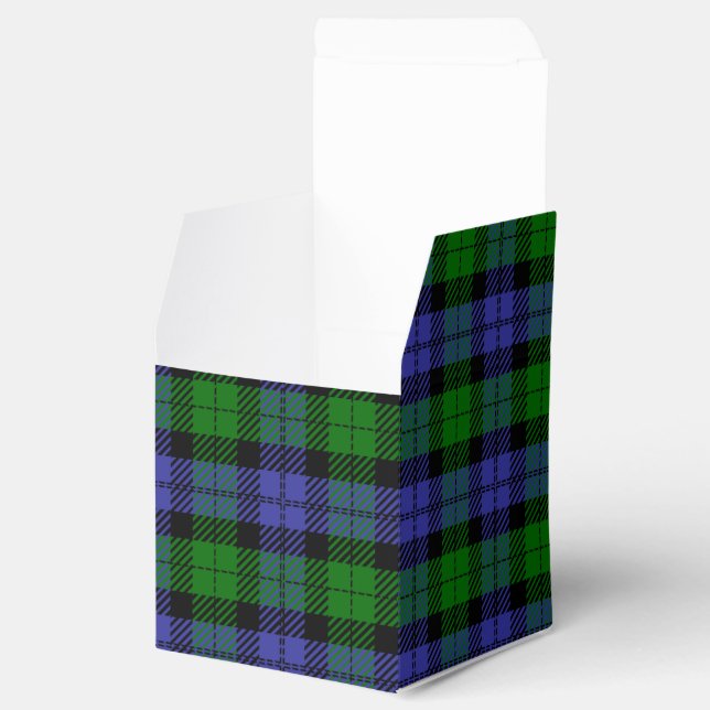 Scottish tartan favor boxes (Opened)