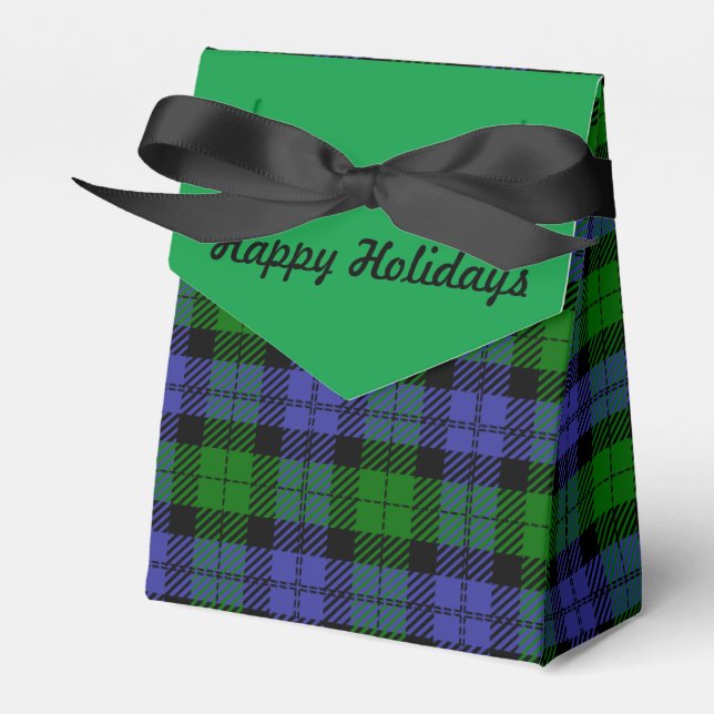 Scottish tartan favor boxes (Front Side)