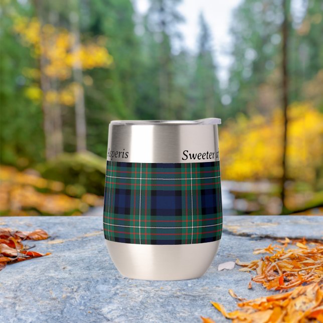 Scottish tartan motto insulated tumbler (Outdoor)