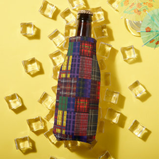 Scottish Tartan Patchwork Bottle Cooler