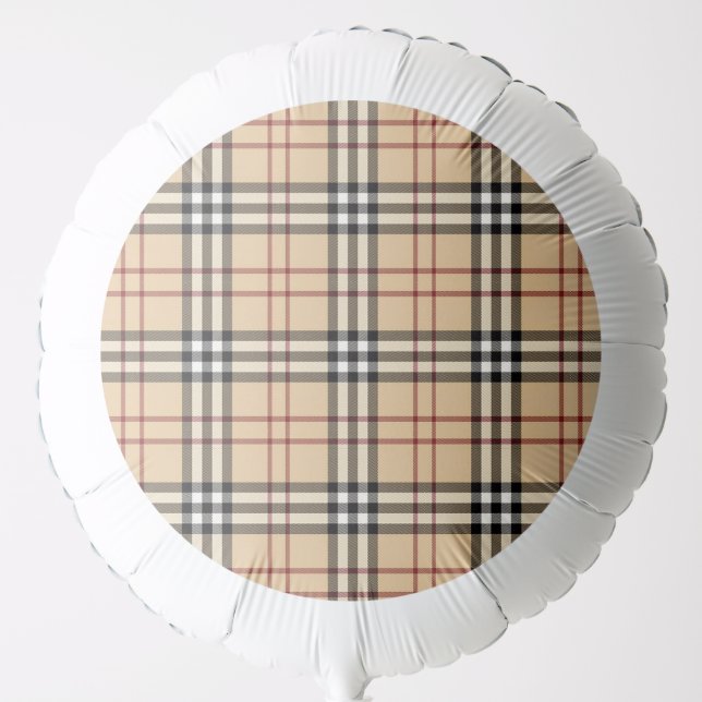 Scottish Tartan Pattern Balloon (Front)