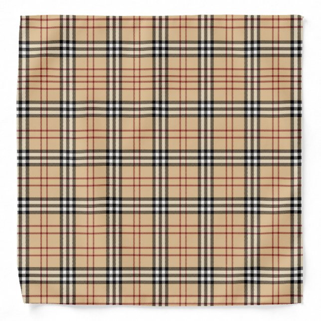 Scottish Tartan Pattern Bandana (Front)