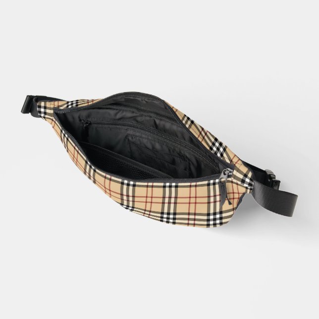 Scottish Tartan Pattern Fanny Pack (Open)