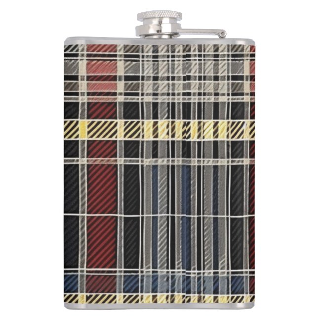 Scottish Tartan Pattern Flask (Back)