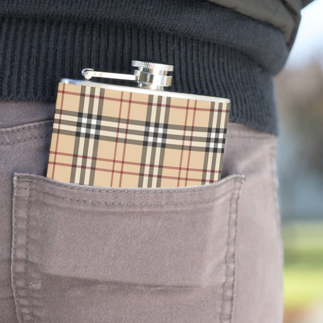 Scottish Tartan Pattern     Flask (In Situ)