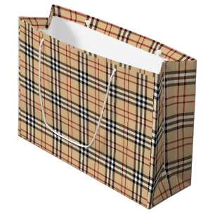 Scottish Tartan Pattern     Large Gift Bag