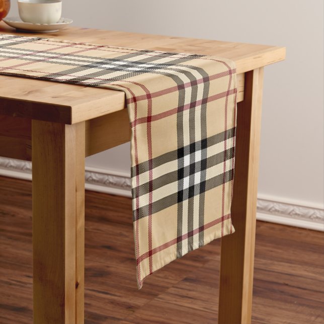 Scottish Tartan Pattern Medium Table Runner (In Situ)