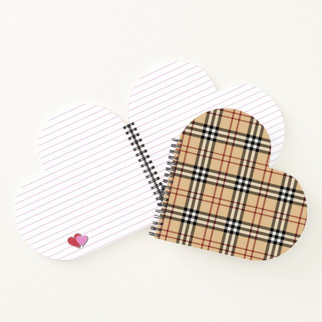 Scottish Tartan Pattern     Notebook (Inside)