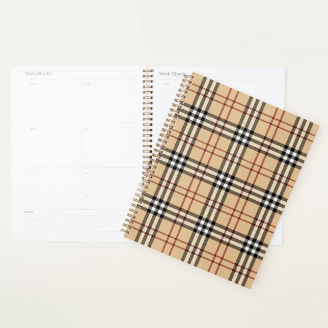 Scottish Tartan Pattern     Planner (Display)