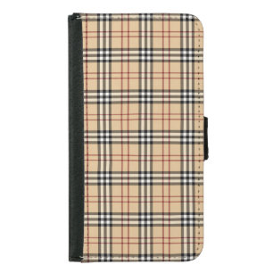 Scottish Tartan Pattern Samsung Galaxy S5 Wallet Case