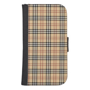Scottish Tartan Pattern Galaxy S4 Wallet Case