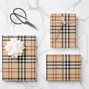 Scottish Tartan Pattern Wrapping Paper Sheets