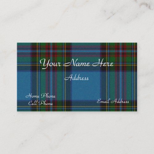 Scottish Tartan Plaid Business Card