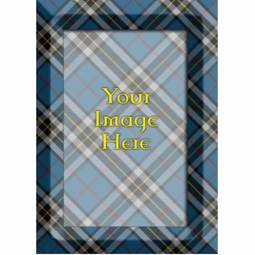 Scottish TartanPlaid Photo Frame Cutout