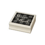 Scottish Tartan plaid / Slainte Mhath! blessings Rubber Stamp