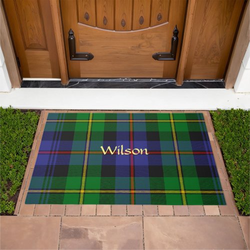 Scottish Tartan Plaid Template Doormat