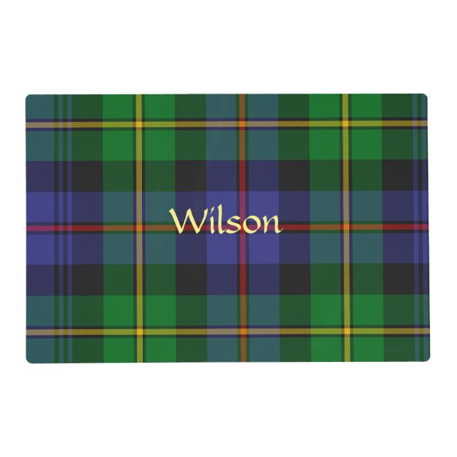 Scottish Tartan Plaid Template Placemat (Front)
