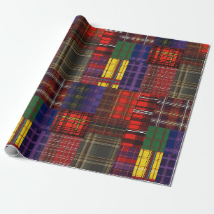 Scottish Tartan Swatch Wrapping Paper
