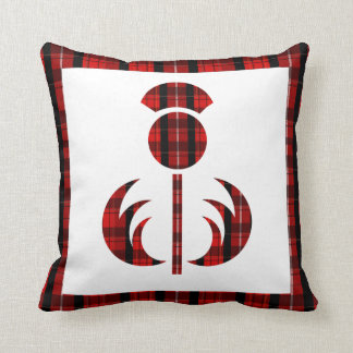 Scottish Tartan Thistle w/ Gaelic Holiday Pillow
