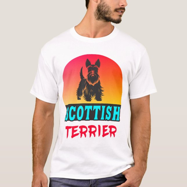 Scottish Terrerier Vintage Design T-Shirt (Front)