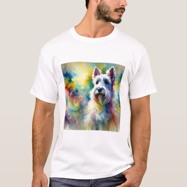 Scottish Terrier 300824AREF102 - Watercolor T-Shirt (Front)