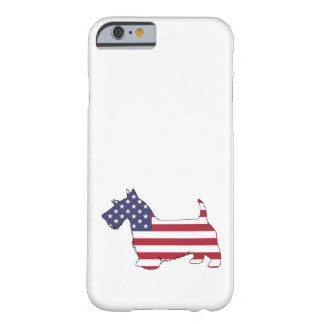 Scottish terrier - "american flag" barely there iPhone 6 case