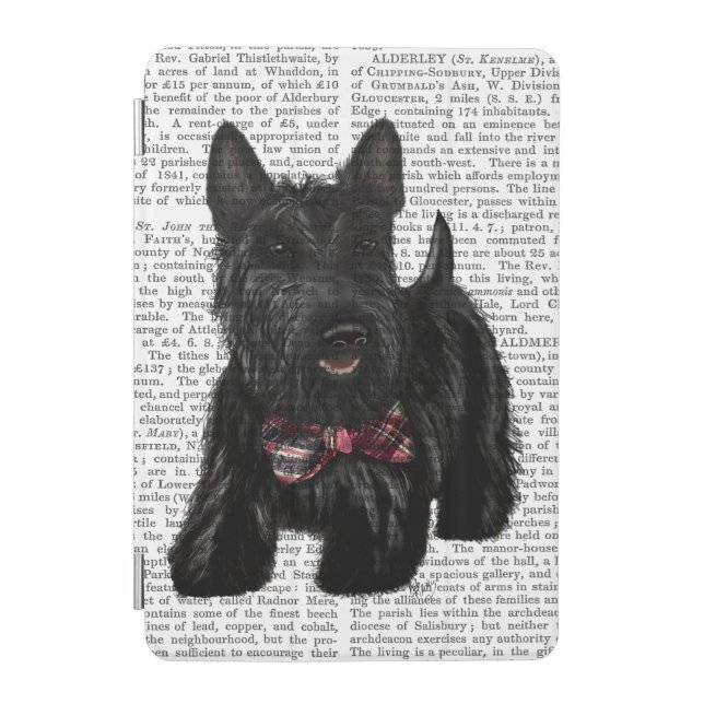 Scottish Terrier and Bow iPad Mini Cover (Front)