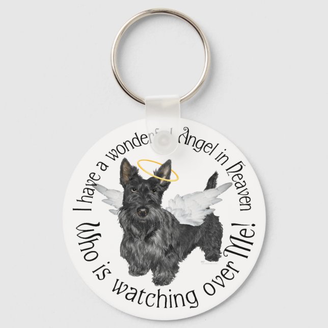 Scottish Terrier Angels Keychain (Front)