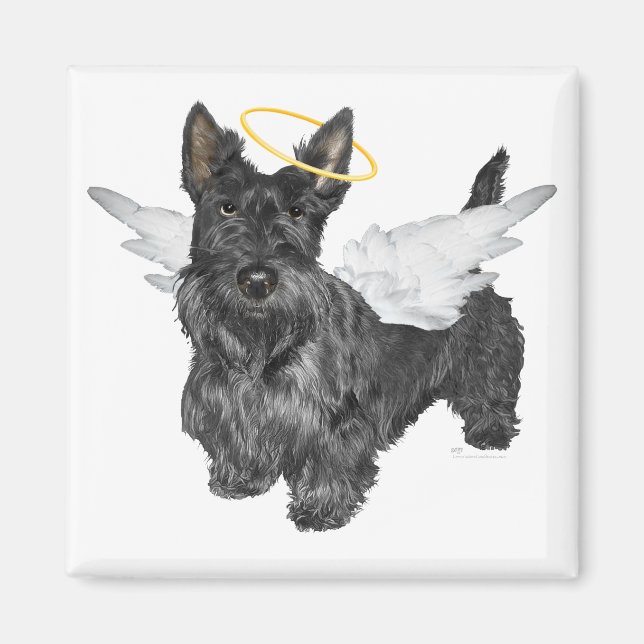 Scottish Terrier Angels Magnet (Front)