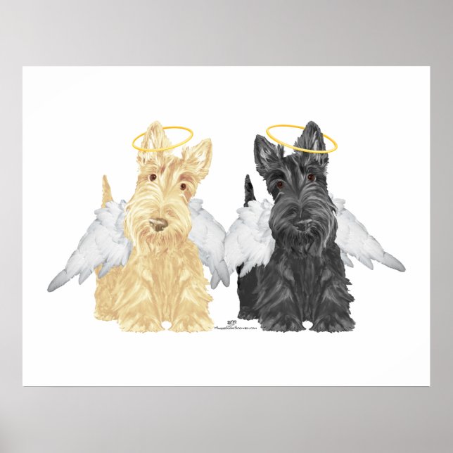 Scottish Terrier Angels Poster (Front)